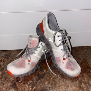 On Running Women's Athletic Shoes - Gray and Orange